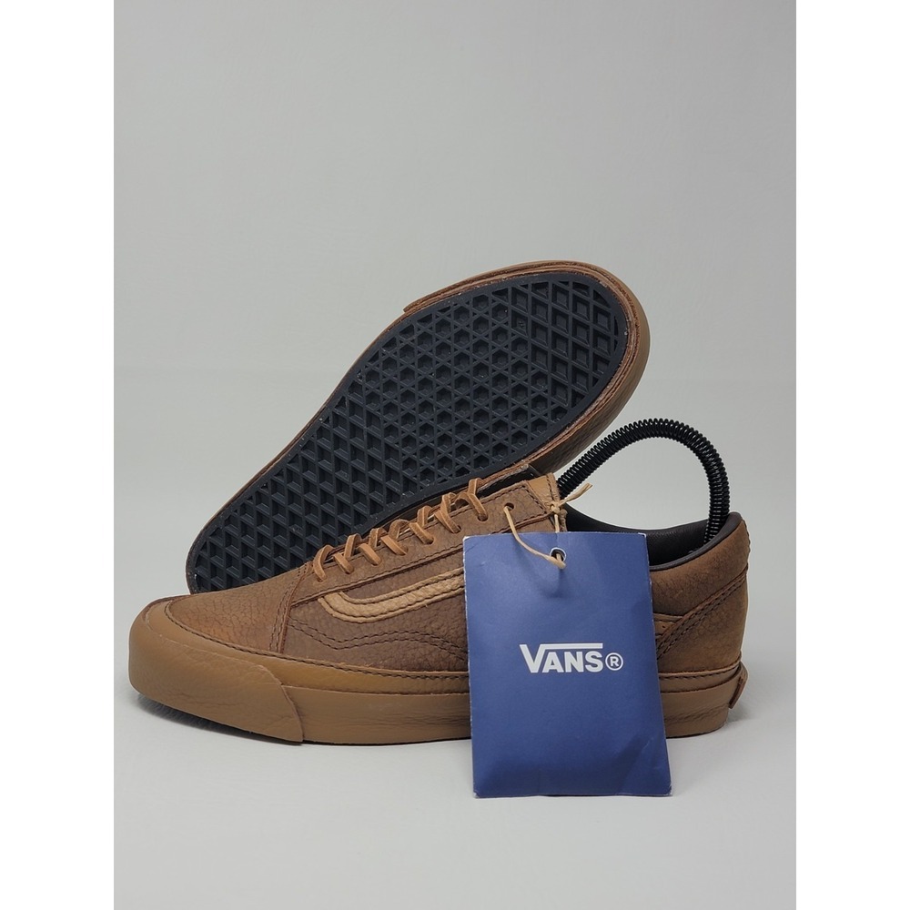 Vans Premium Old Skool Shoe Lifestyle Icon Leather Sneakers Men's Size 6 New